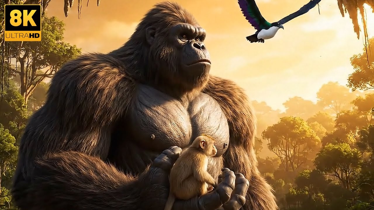 KING KONG 2025: FULL HD King Kong explores the Zombie cave!