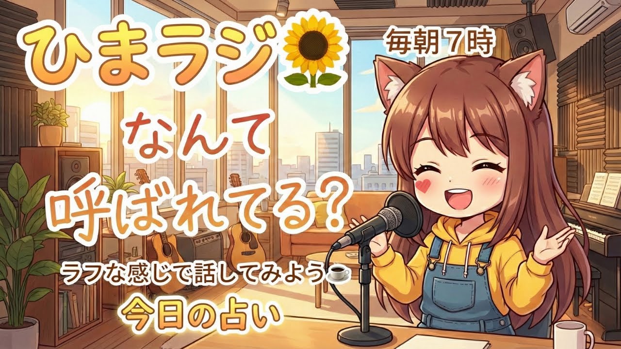 【朝活/雑談】なんて呼ばれてる？ラフな感じで話してみちゃう？！🫣ひまわりラジオ・ひまラジ🌻のんびりまったり朝７時🔰縦型配信