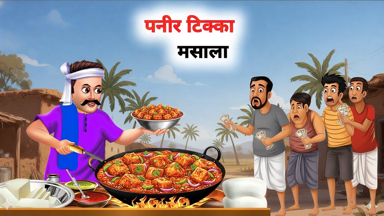 पनीर टिक्का मसाला | panir tikka masala | hindi cartoon| Moral Stories| hindi kahaniyan |