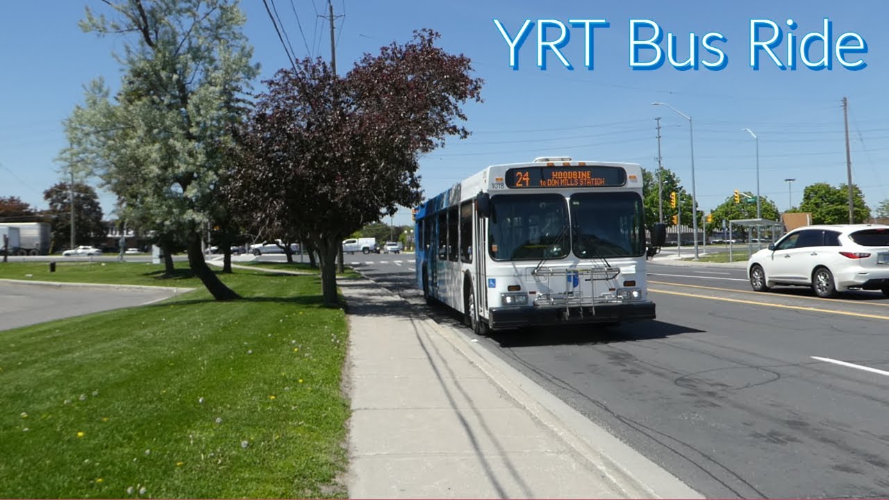 Markham YRT 24 Woodbine Bus Ride - Denison/Woodbine to Don Mills Station 5/26/2023