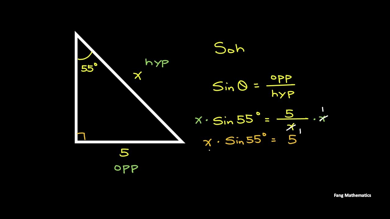 Trigonometry Function: Finding the missing side | in 10 mins | Fang Mathematics