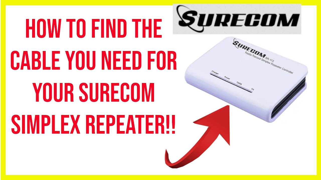 🔺How to find the cable you need for your surecom simplex repeater! 🔺