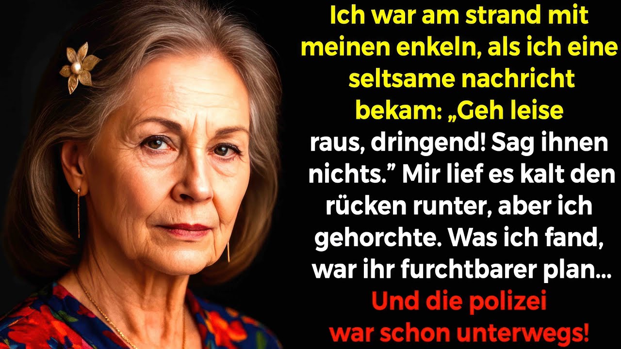 Am Strand mit meinen Enkeln, bekam ich eine Mysteriöse Nachricht: „Geh Leise. Sag ihnen Nichts…“
