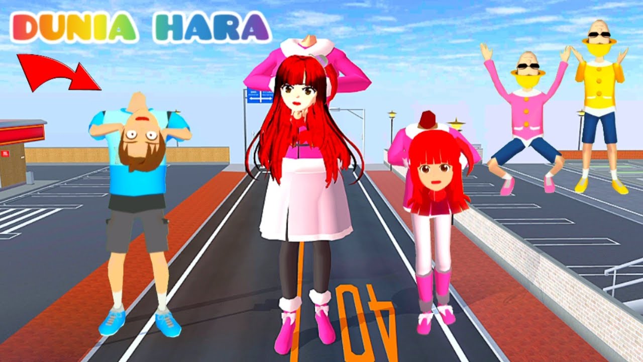 Hah? Yuta Panik Mio Gendong Kepala Kejar Yuta | Rainbow Ruby Raksasa Kepala Copot | Sakura