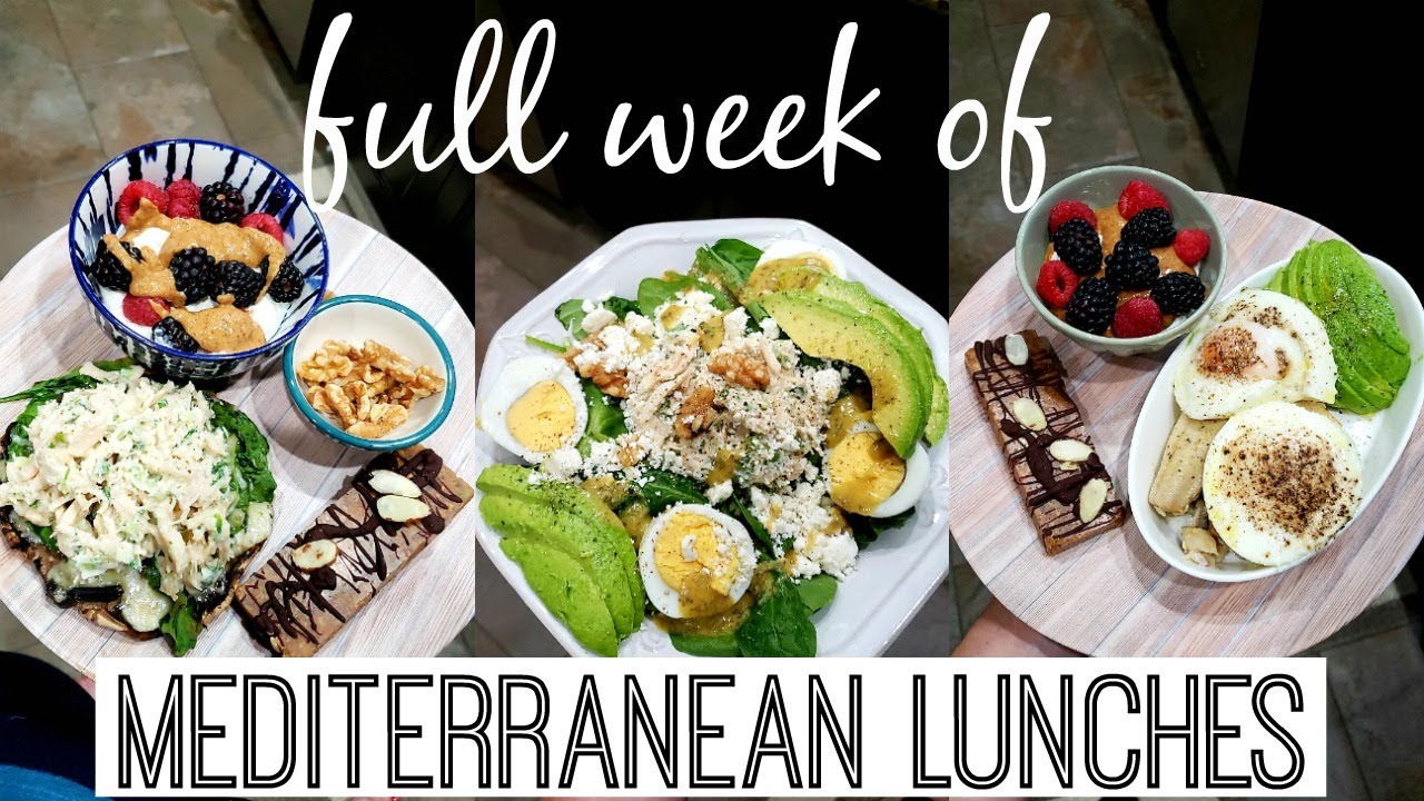 MEDITERRANEAN LUNCHES | WHAT I EAT IN A WEEK!| NICOLE BURGESS