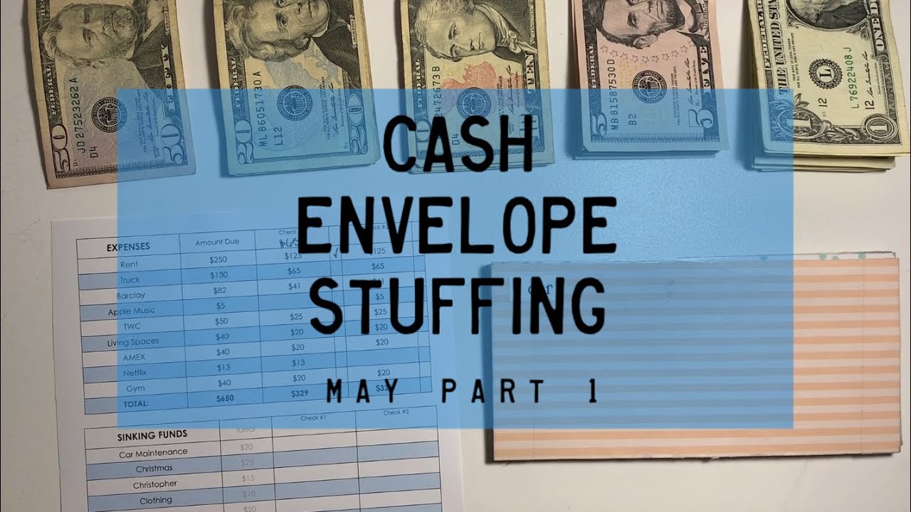 Cash Envelope Stuffing, May pt. 1 | PARKOO Giveaway | BudgetWithBri