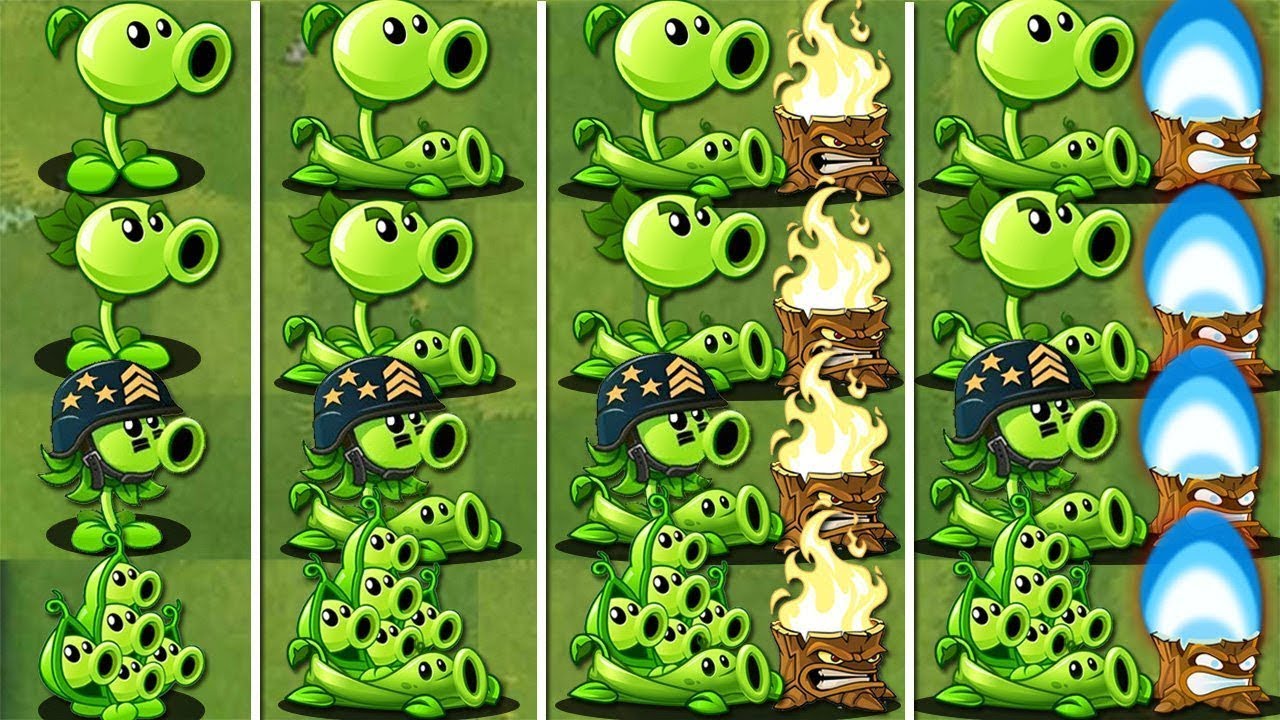 Tournament All PEASHOOTER & Torchwood & Pea Vine - Who Will Win? - PvZ 2 Plant Vs Plant