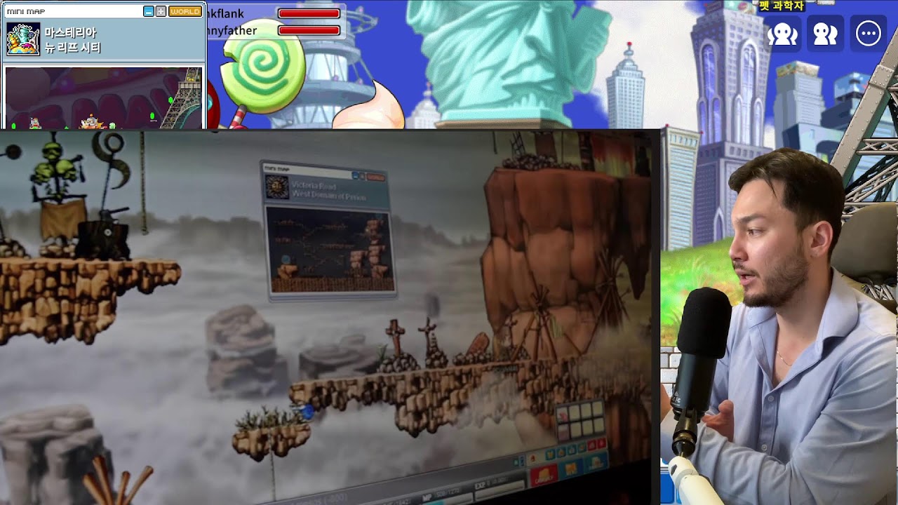 MapleStory Chill DK Grind. 편안한 용기사 육성.