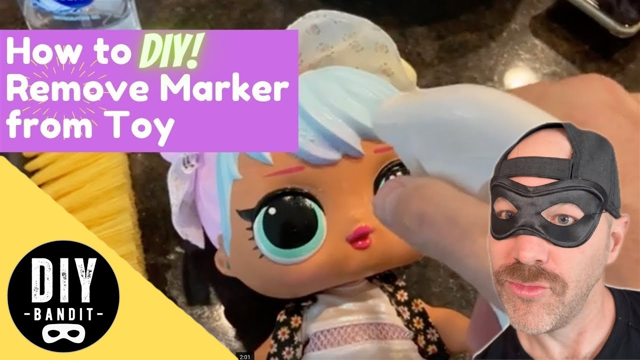 ️🔥 How to DIY Remove Marker or Paint ➔  From Plastic Kids Toy