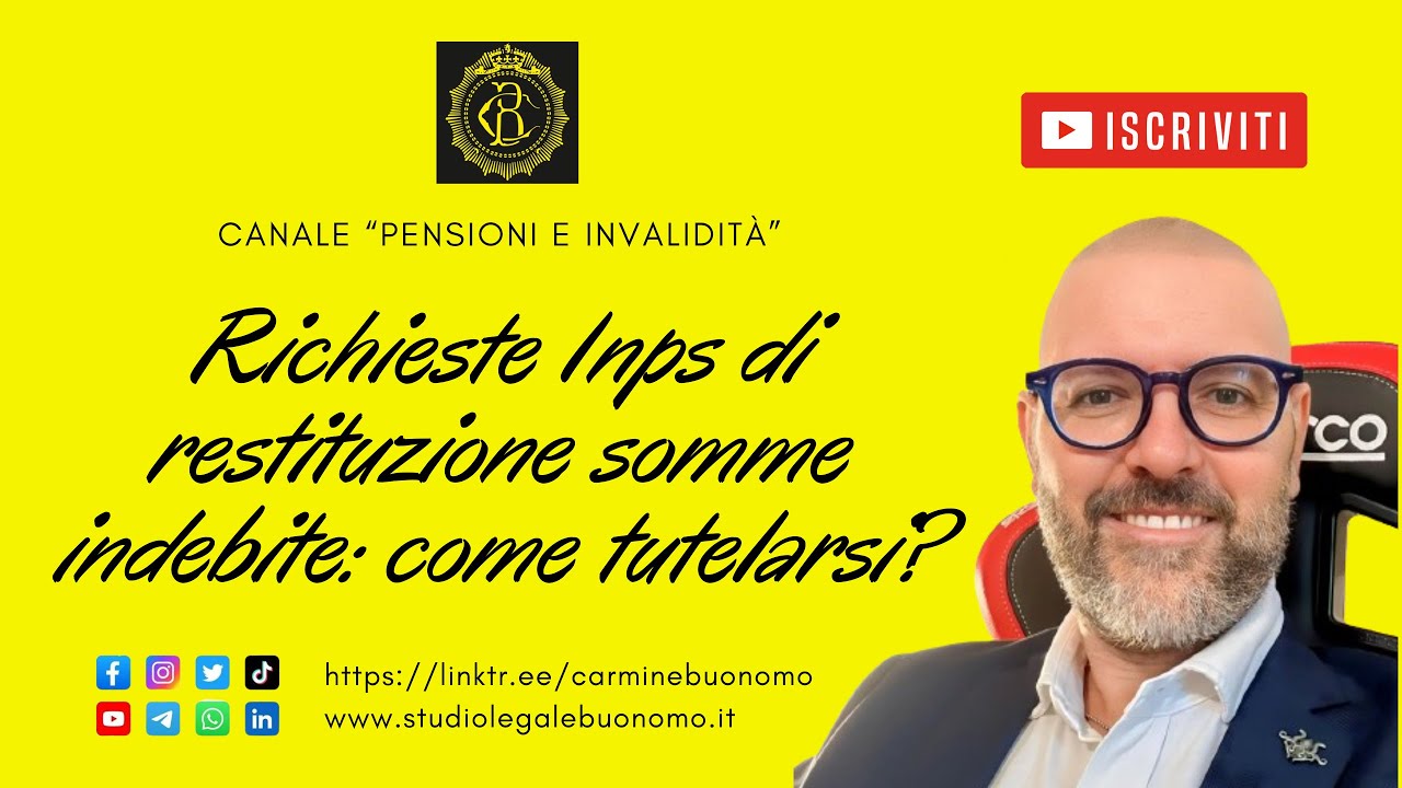 Richieste Inps di restituzione somme indebite: come tutelarsi?