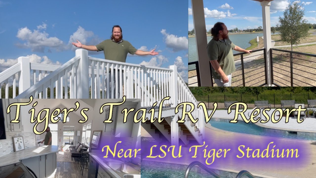 Tiger's Trail RV Resort Full Tour! Top Luxury RV Resort Near LSU Stadium