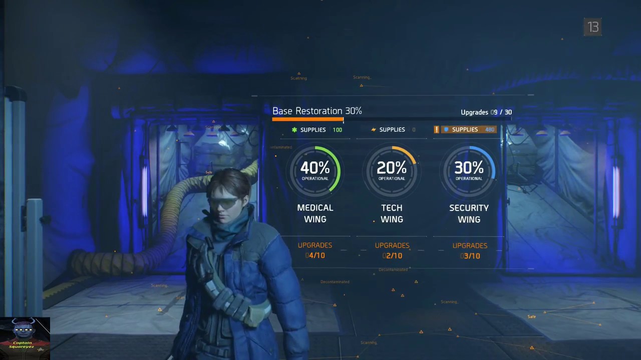 The Division - Upgrading Base Of Operations - Tech Wing