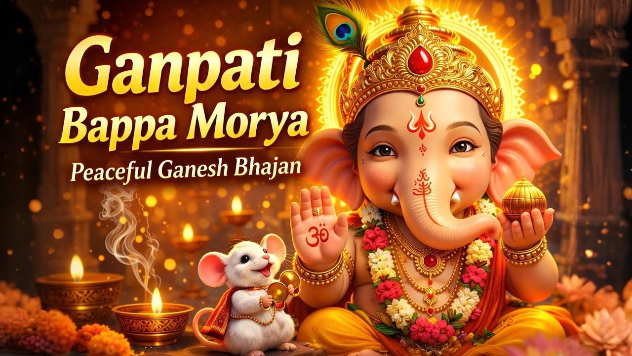 Ganpati Bappa Morya 🙏 Most Peaceful Ganesh Bhajan | Sukhkarta Dukhaharta