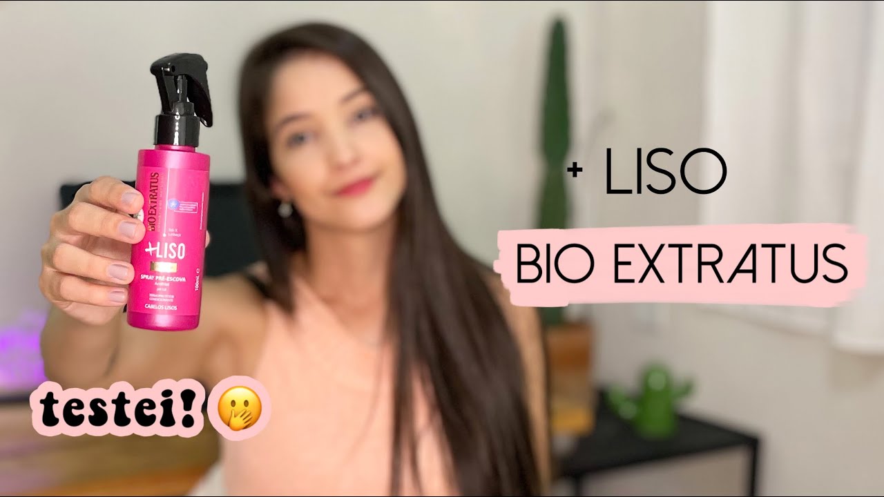 RESENHA: SPRAY PRÉ ESCOVA + LISO DA BIO EXTRATUS | Protetor Térmico Baratinho