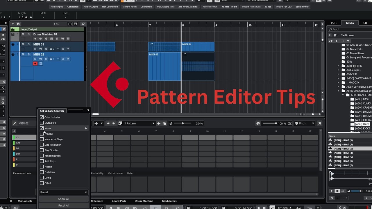 Редактор шаблонов Cubase 14: скрытые жемчужины