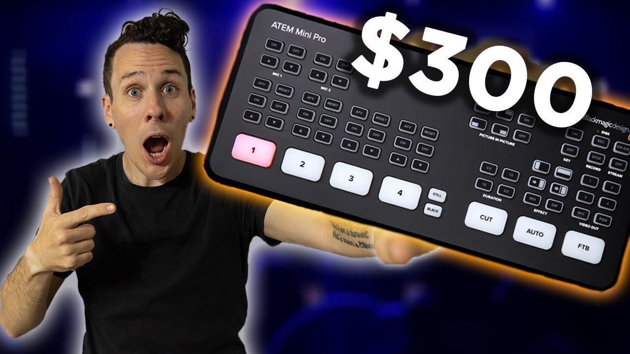 Best CHEAP video switcher for a small church streaming setup | ATEM Mini Pro