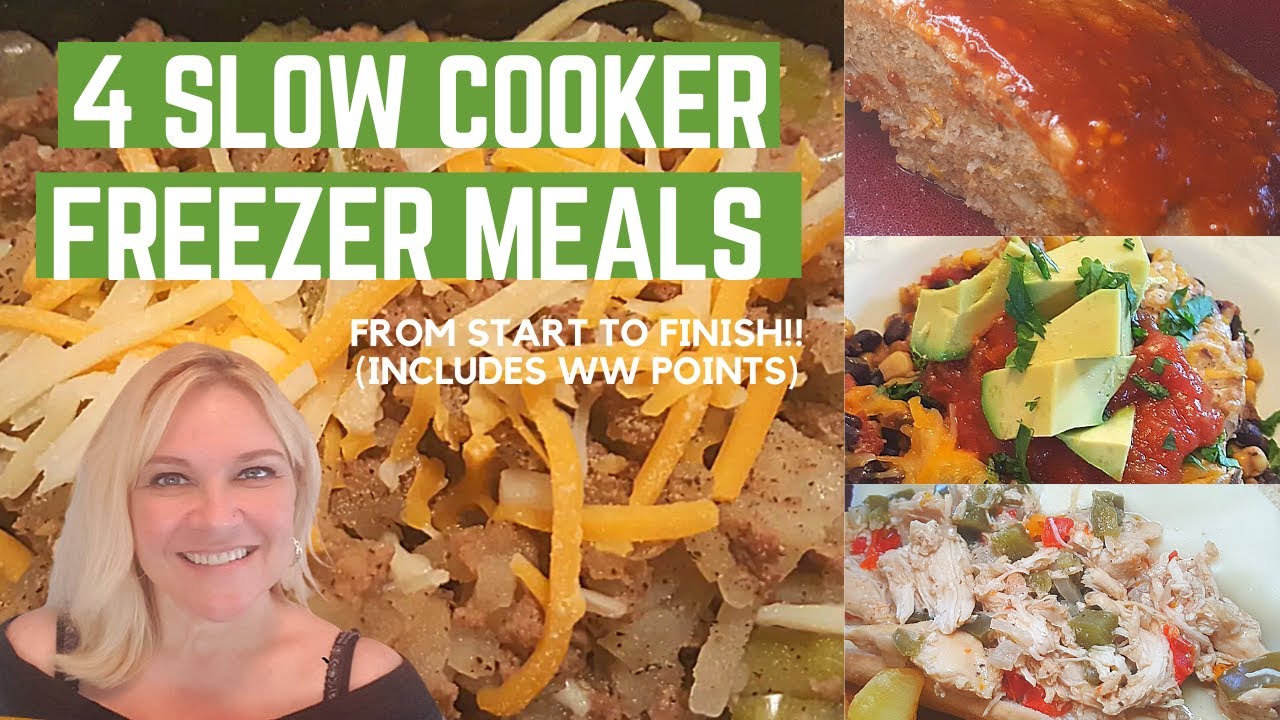 CROCKPOT / SLOW COOKER FREEZER MEALS | WHAT'S FOR DINNER | MAKE AHEAD & FREEZE | WW POINTS