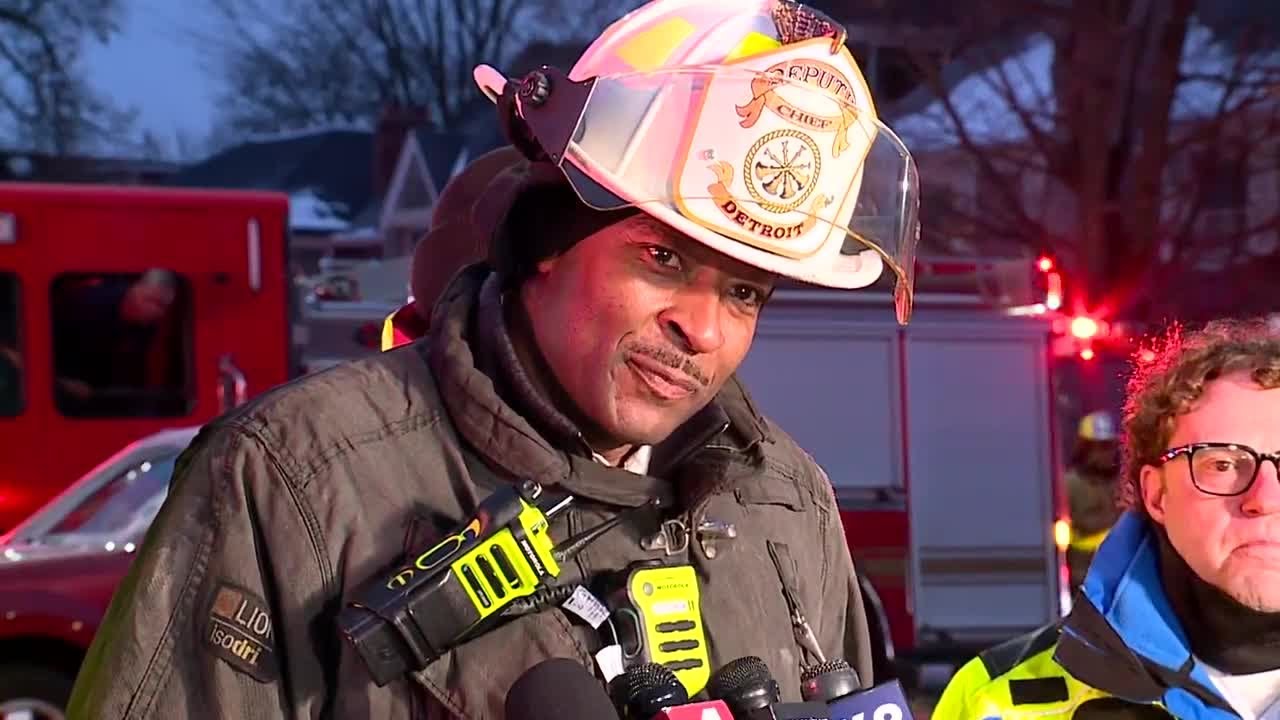 WATCH: Fire officials speak after deadly house fire on Detroit's west side