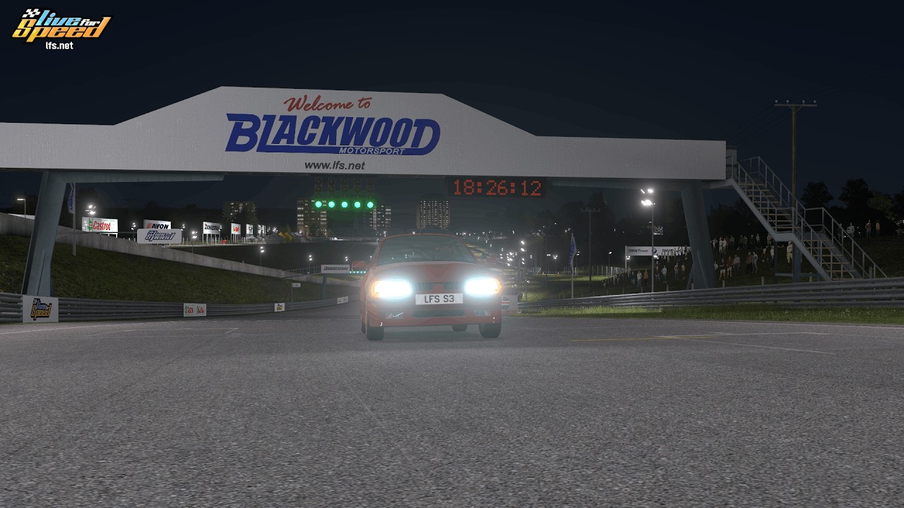 Live for Speed S3 0.8 Cars #2 - XF GTI (XFG) on Blackwood GP Track Reverse