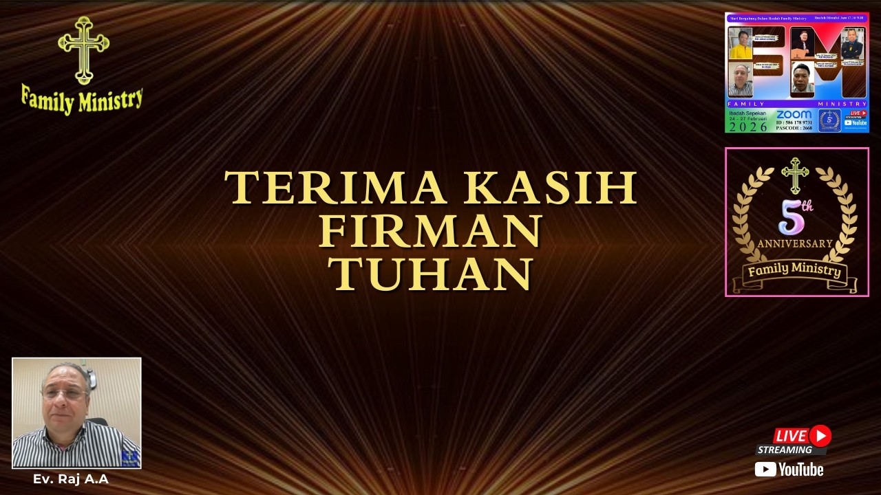 Terima Kasih Firman Tuhan | Ev Raj A.A