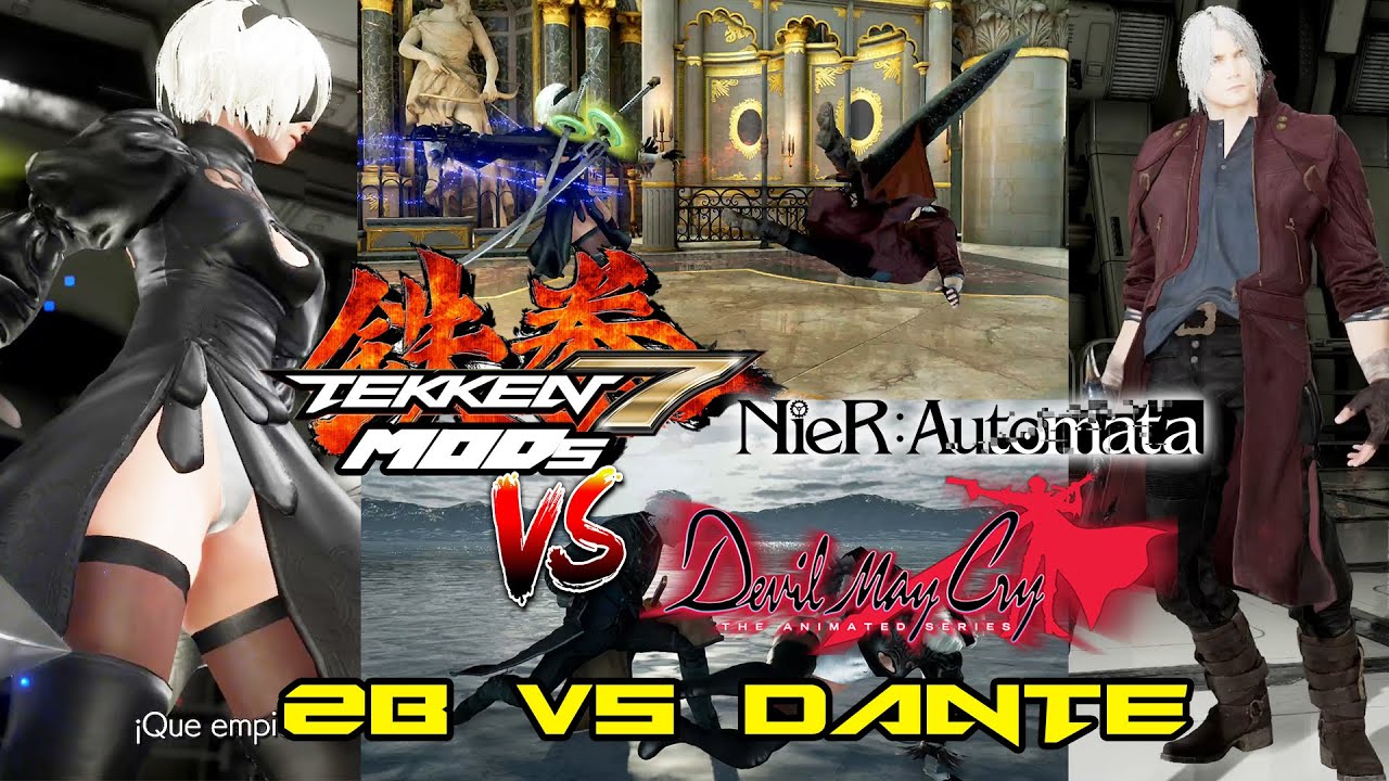 2B 🆚 DANTE 🎮 Tekken 7 MODs
