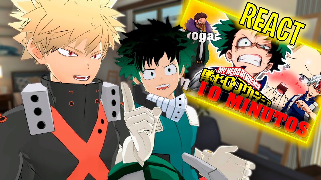 Deku e Bakugou reagem a Boku no Hero em 10 MINUTOS no Boku no Hero Vr