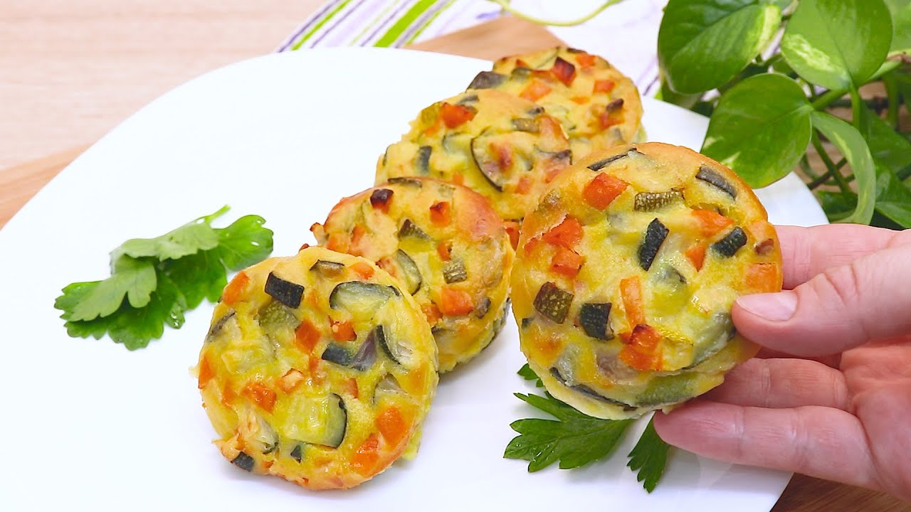 1 морковь, 1 кабачок, 1 яйцо. Почему я никогда раньше не ела вкусной запеканки из кабачков? ASMR