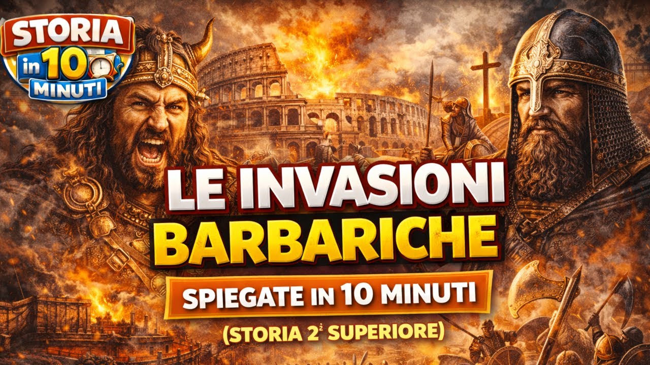 Le Invasioni Barbariche spiegate in 10 minuti – Storia 2ª Superiore