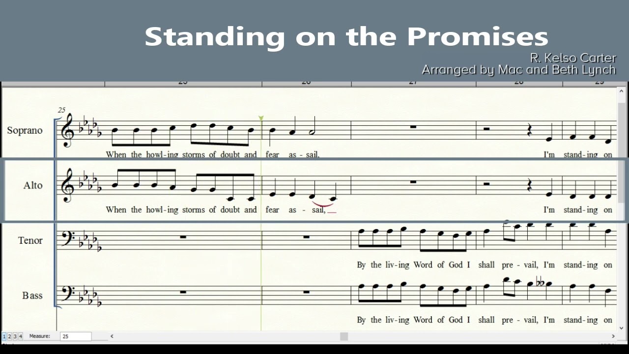 Standing on the Promises | SATB | Alto