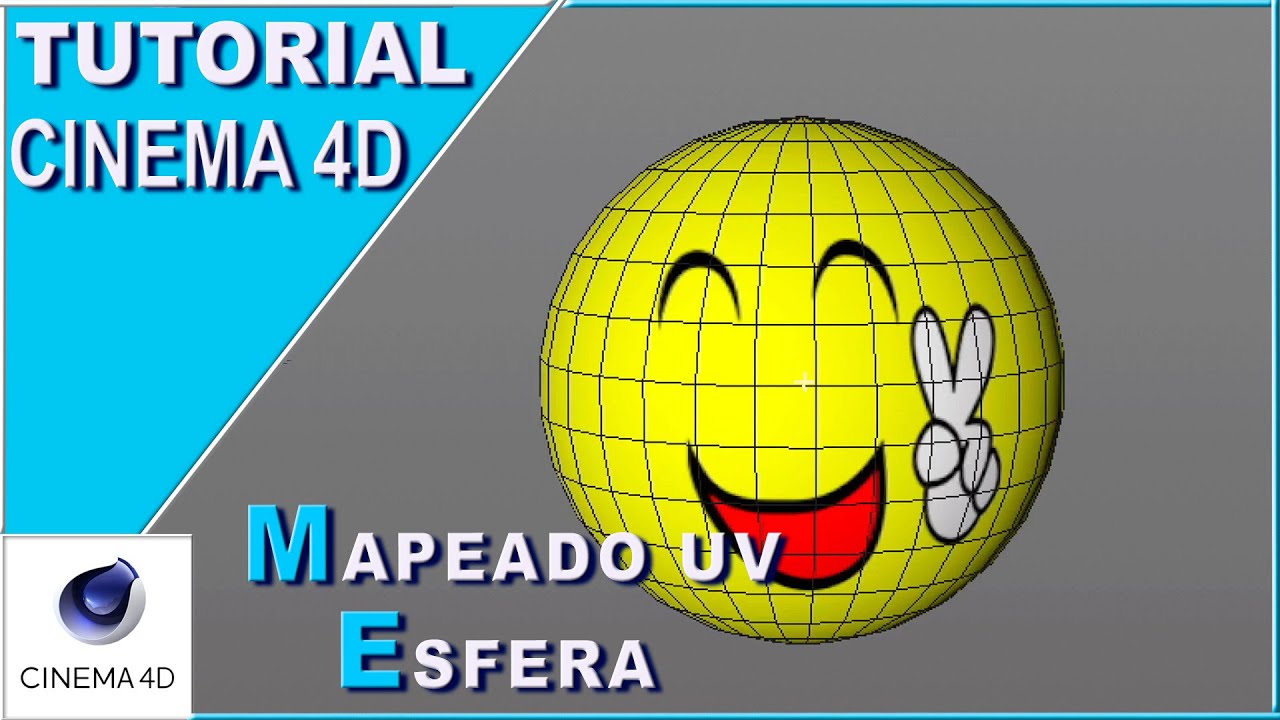 MAPEADO UV esfera y TEXTURIZADO Emoji | CINEMA 4D