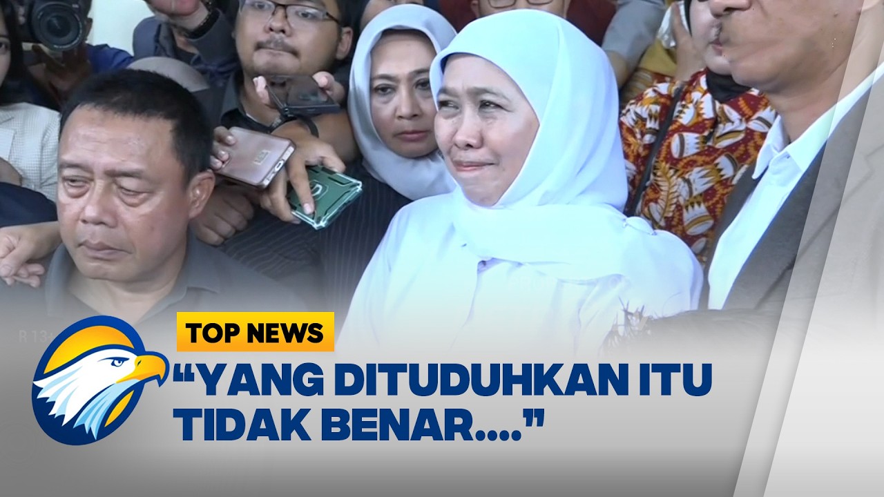 Khofifah Bantah Tudingan Terima Fee 30% Korupsi Dana Hibah - [Top News]