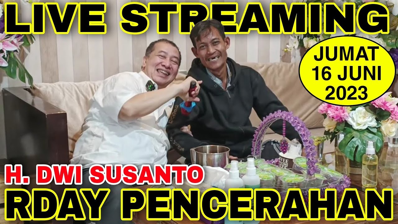 🔴 LIVE STREAMING RDAY PENCERAHAN H. DWI SUSANTO // CARA MELUNASI HUTANG // JUMAT 16 JUNI 2023
