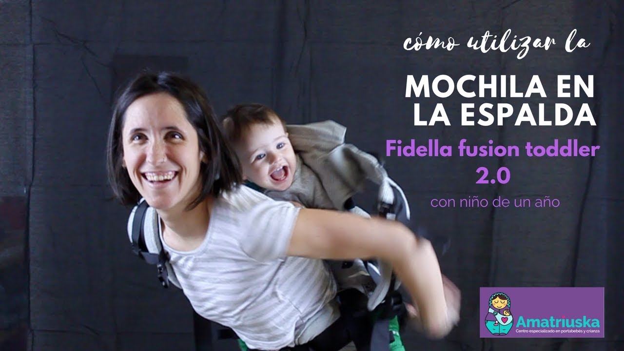 Mochila ergon&oacute;mica a la espalda &middot; Fidella fusi&oacute;n 2.0
