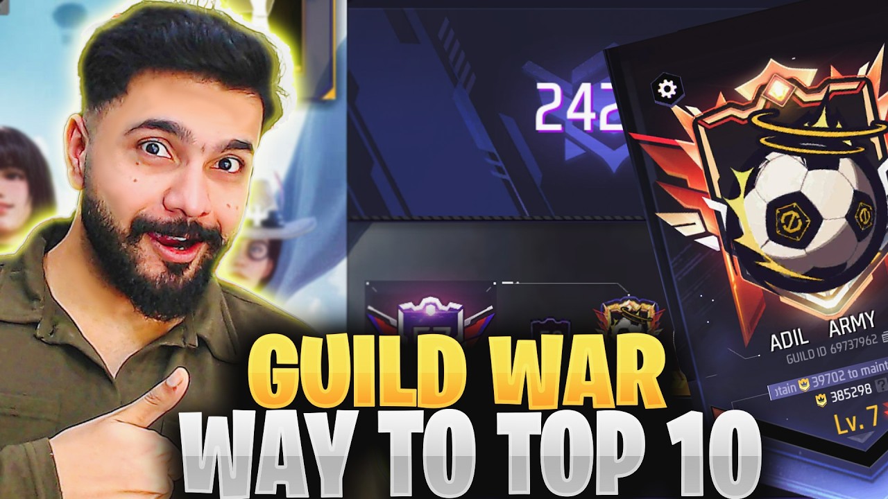 [LIVE] Guild War Challenge  🥰 Way TO Top 100🎮Free Fire