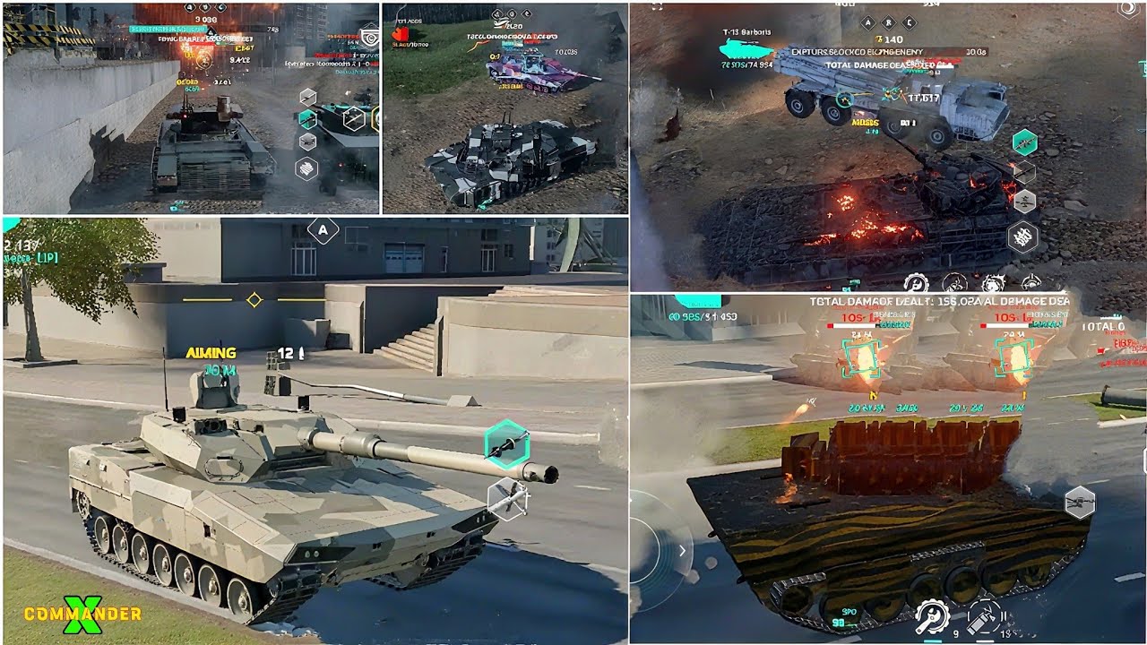 Leopard 2 A-RC 3.0 & KF-31 LYNX Tier 4 Gameplay | MWT Tank Battles 