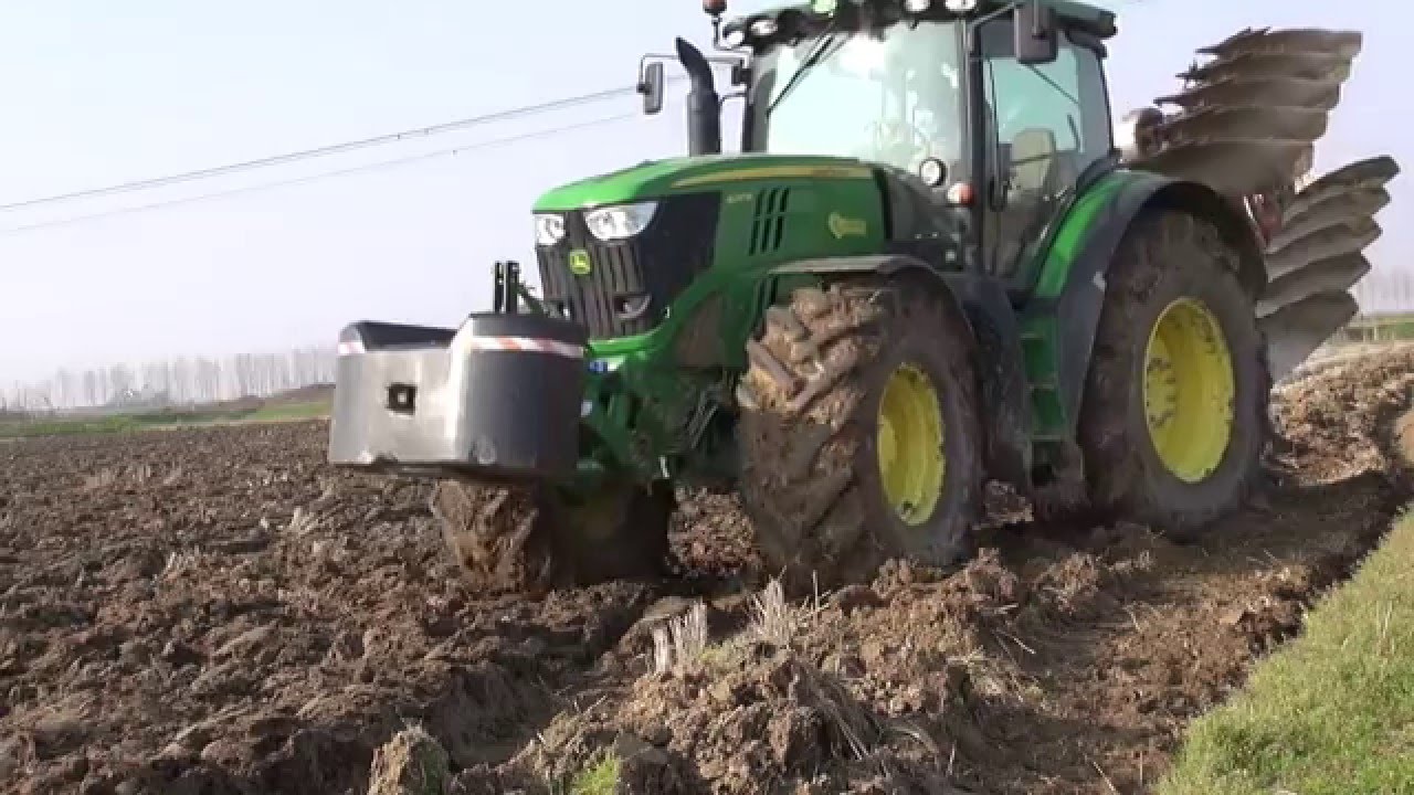 PLOUGHING 2014 - JOHN DEERE 6210R AutoPowr + VOGEL & NOOT Euromat 5-Furrow