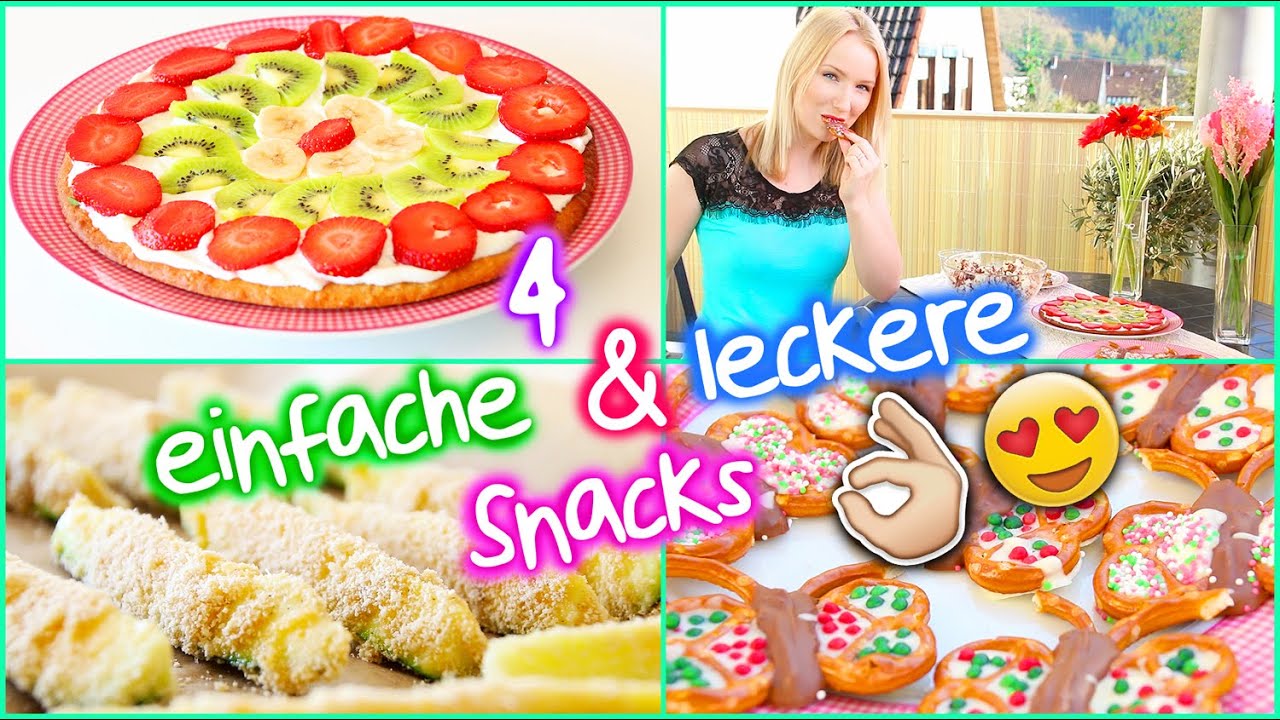 4 EASY SNACK IDEEN für den FRÜHLING - Gesunde Alternativen