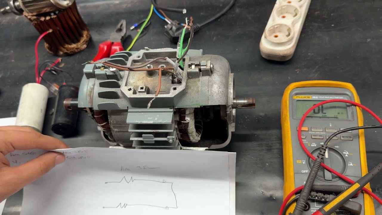BİR FAZLI ASENKRON MOTOR BAĞLANTISI | ORTAK UÇLU MOTOR BAĞLANTISI |  ÜÇ UÇLU MOTOR BAĞLANTISI