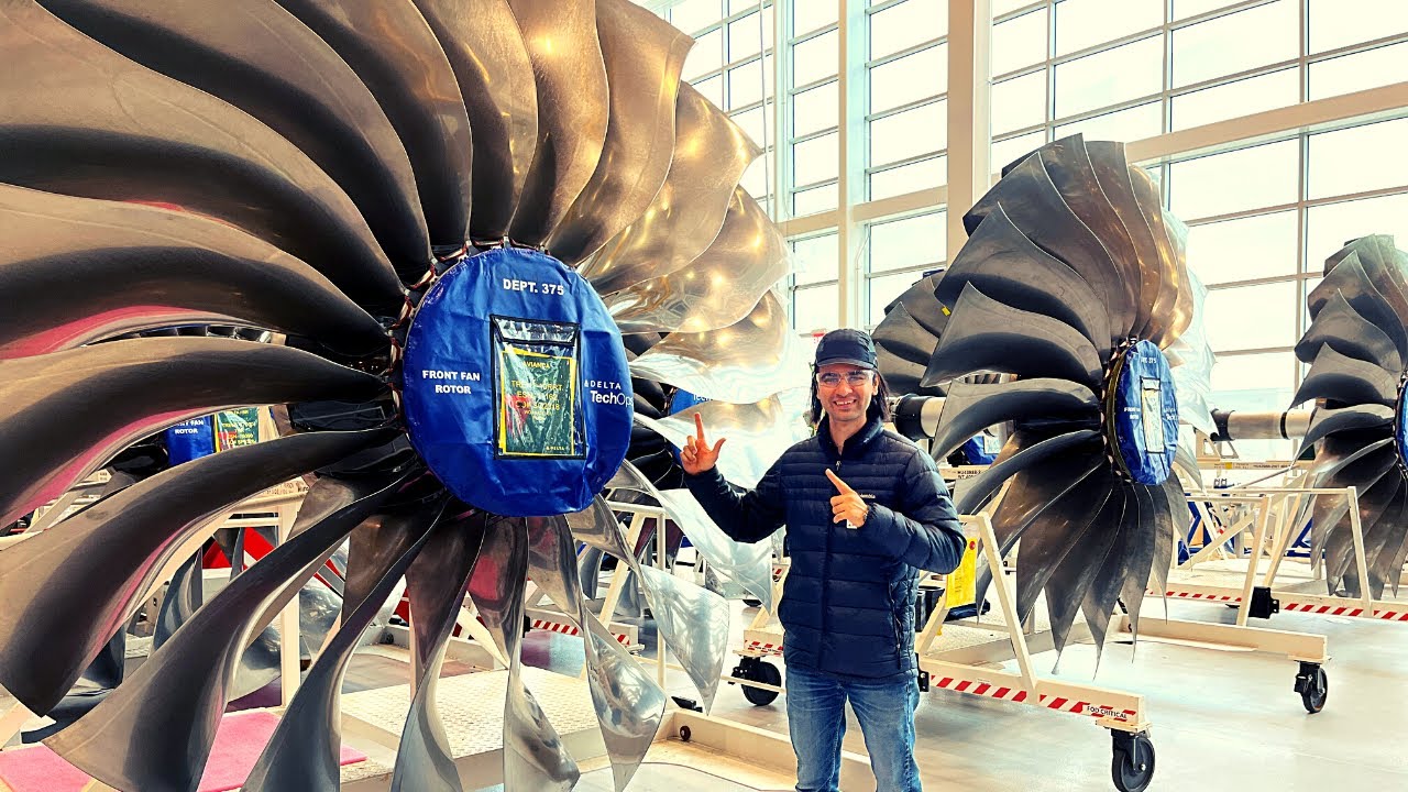 Delta Airlines Engine Facility Tour | How Delta Fixes Airplanes | Rolls Royce Engines | TechOps