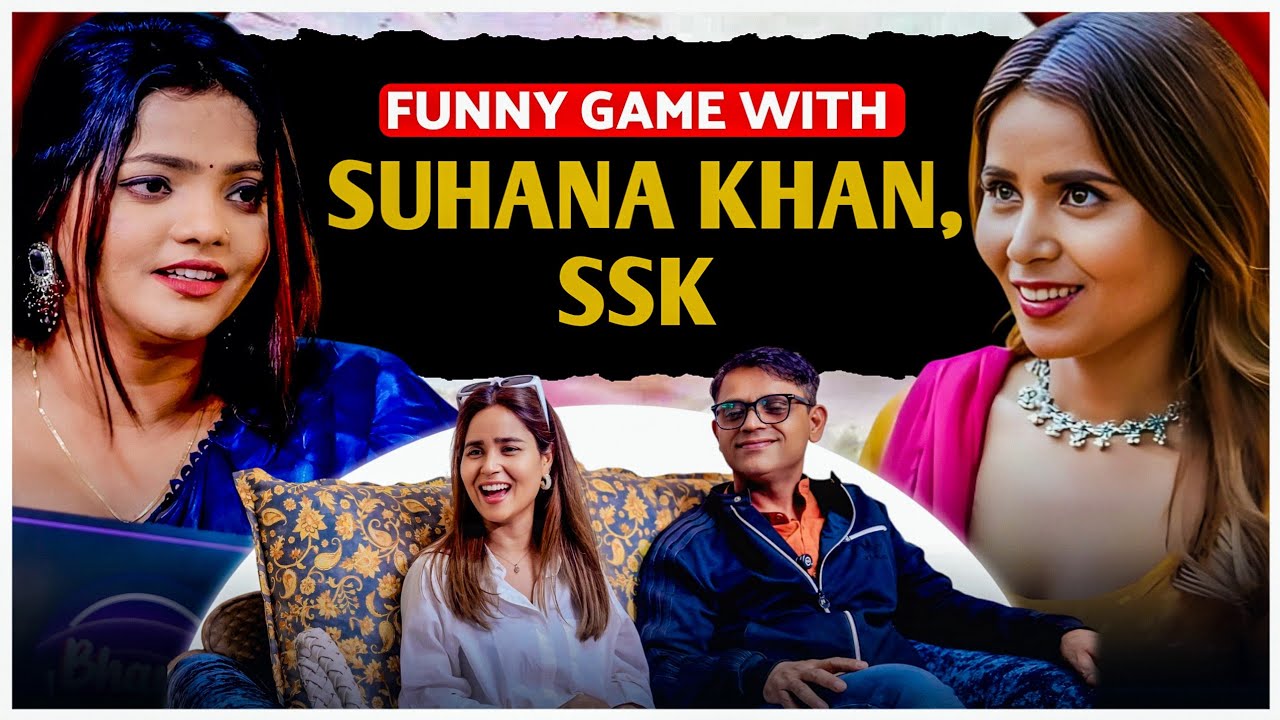 Most Famous & Loved Bold Actor's Suhana Khan & Director SSK In Game Challenge Bharti Jha Show
