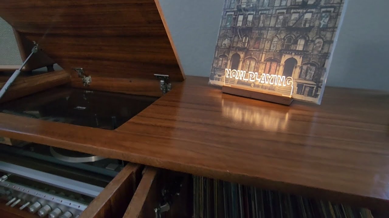 Light Up Now Playing Vinyl Record Stand Review - Perfect for Album Display!