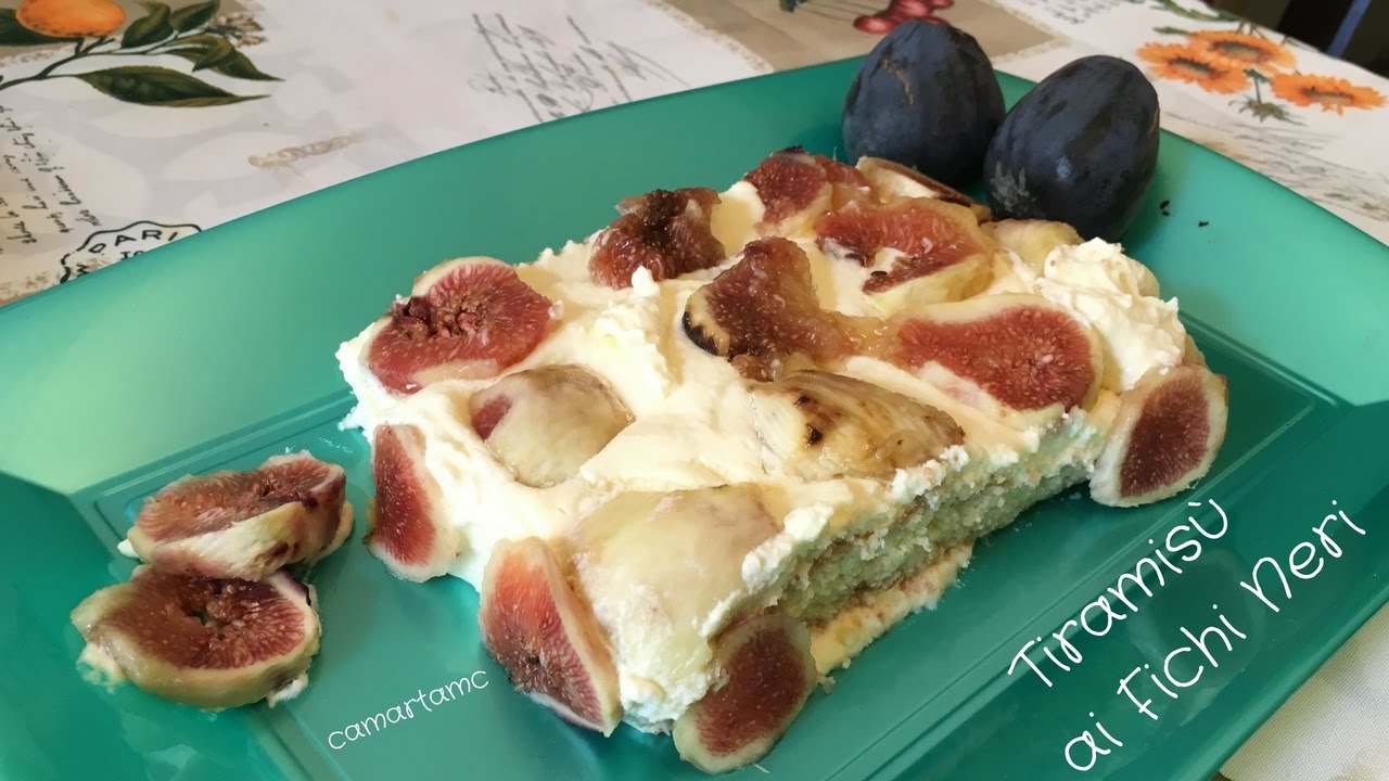 TIRAMIS&Uacute; AI FICHI NERI SENZA ZUCCHERI AGGIUNTI,SENZA UOVA CRUDE,RICETTA GOLOSA Italia Dessert Recipe