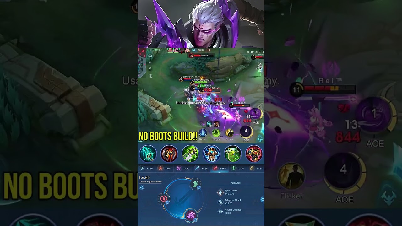 Maniac!! Phoveus New Build without Boots (Part 22) - MLBB#gameplayproplayer #phoveus #MLBB