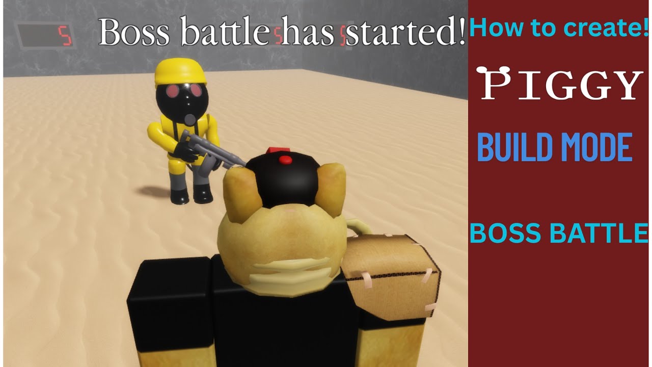 Make A Boss Battle in Piggy Build Mode! (Tutorial)