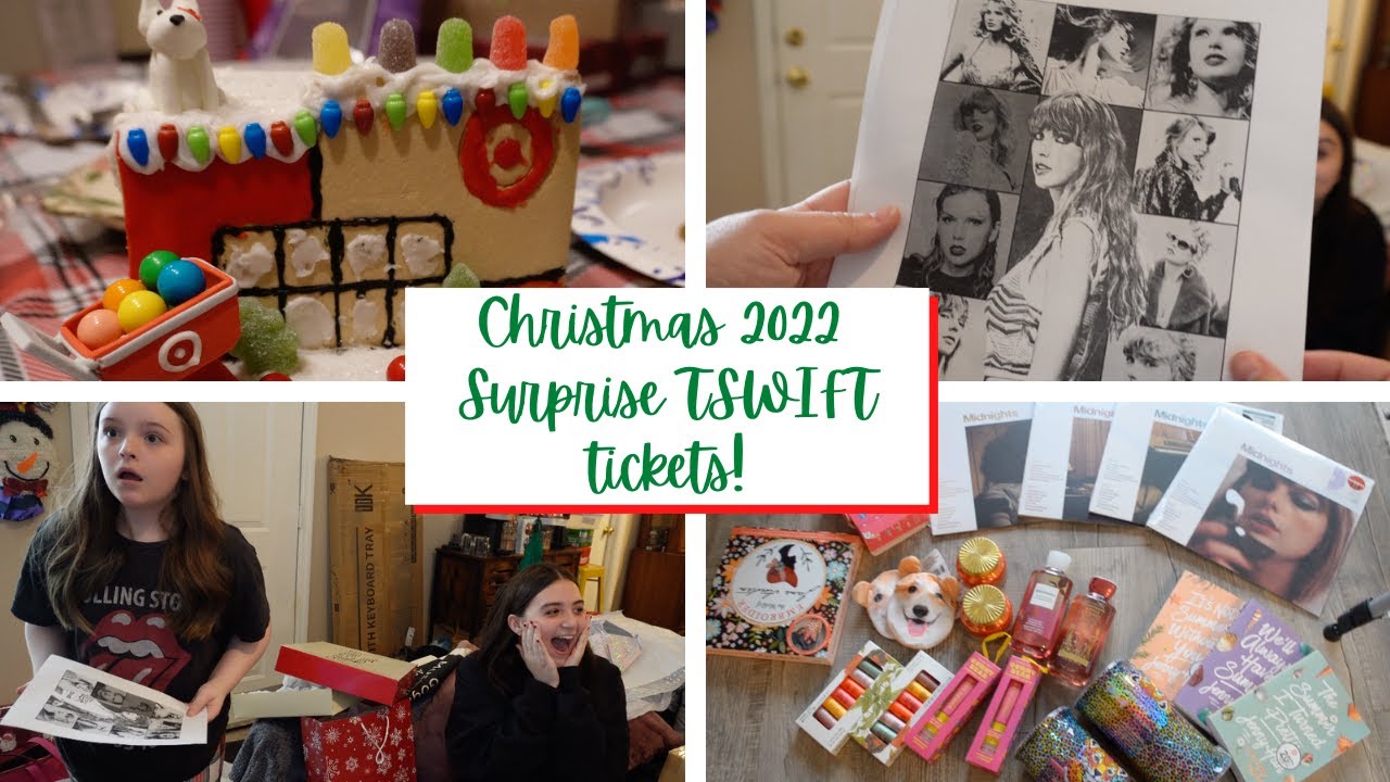 CHRISTMAS 2022 | Surprising my nieces with TAYLOR SWIFT tickets! | BFF gift exchange