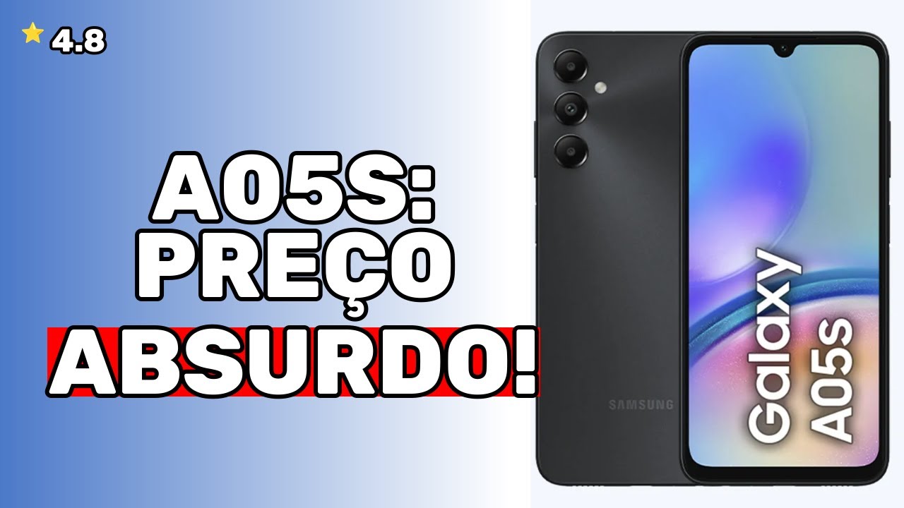 Achei que Era Mentira, Mas o SAMSUNG GALAXY A05S Por Esse Preço É UM ABSURDO! 😱