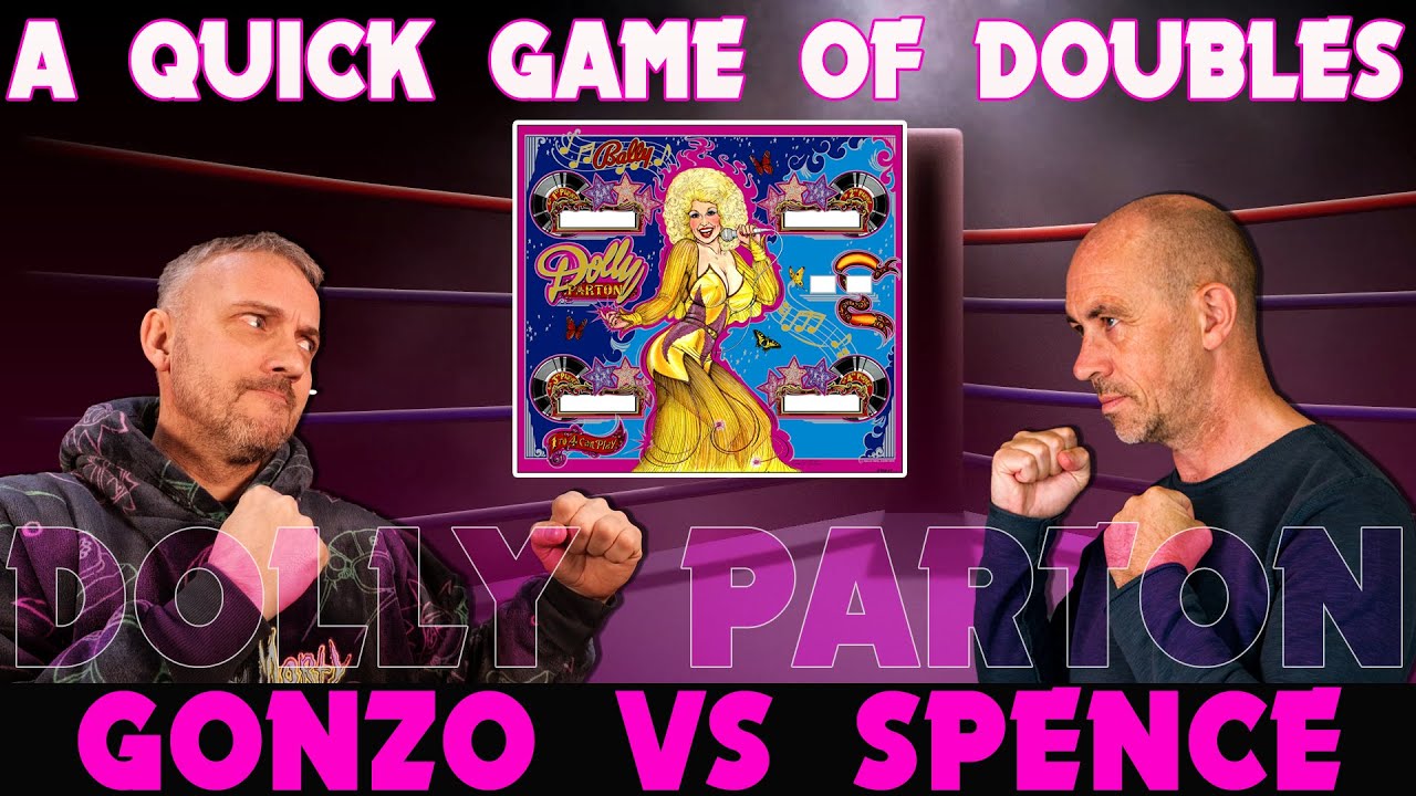 A doubles game on a Bally Dolly Parton Pinball Machine | Two old blokes fight to the death again!