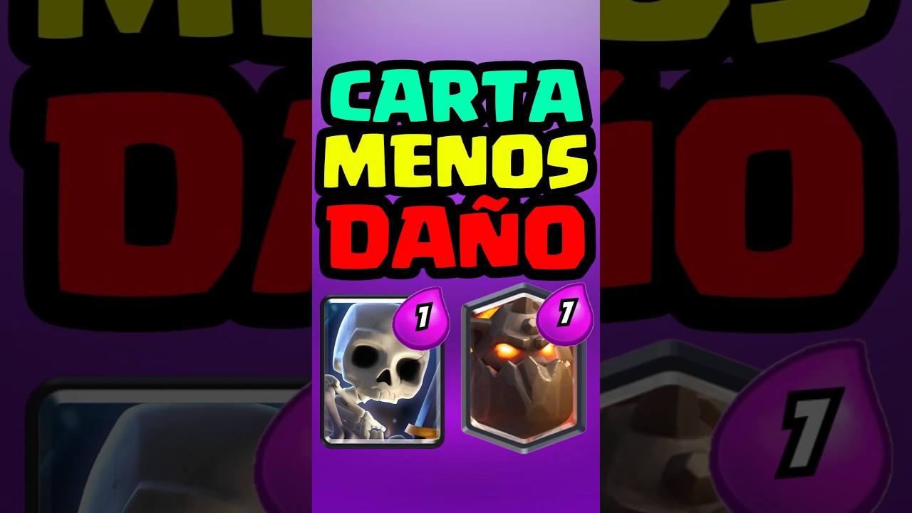 LA CARTA CON MENOS DA&Ntilde;O POR ELIXIR EN CLASH ROYALE🛡