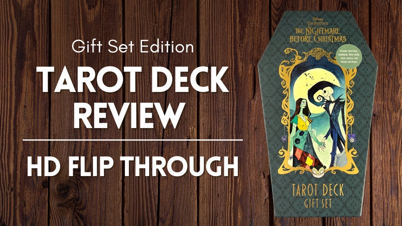 The Nightmare Before Christmas Tarot Deck | Disney Tim Burton Tarot Cards | Full HD Flip Through