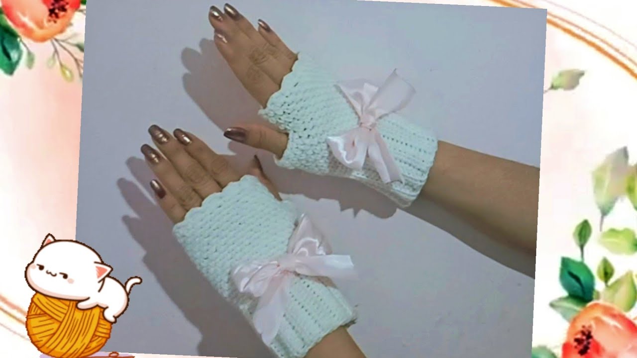 MITONES COQUET A CROCHET, PASO A PASO, EL RESULTADO ES HERMOSO!!